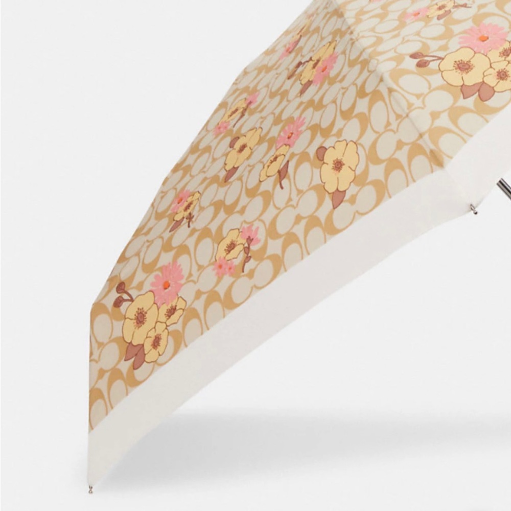 NWT Coach Mini Umbrella In Signature Floral Cluster Print - Picture 2 of 4
